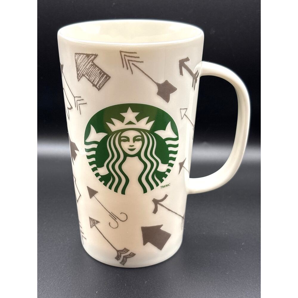 Starbucks Siren Cupids Arrows Special Heart 16 oz Coffee Mug 2014 Collectible